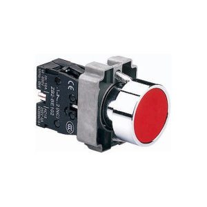 NÚT NHẤN 22MM TIẾP ĐIỂM THƯỜNG ĐÓNG, MÀU ĐỎ (XB2-BA42)_103489