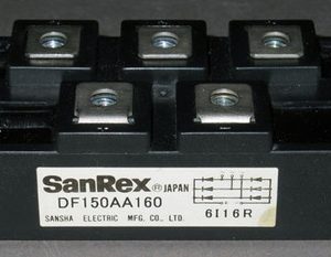Df150aa160 Diode Cầu 3 Pha Sanrex 150a 1600v HÀng CŨ (7140,1)