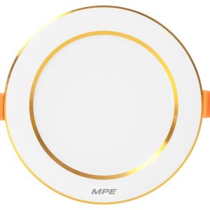 ÂM TRẦN CÓ ĐẾ 9W VIỀN VÀNG 3 MÀU (ĐƯỜNG KÍNH KHOAN LỔ 105MM) (MPE)
